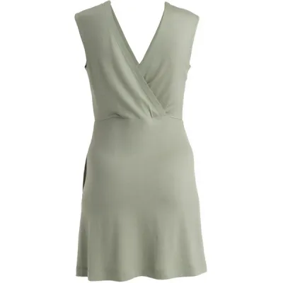 Icebreaker Women Merino 200 Granary Sleeveless V Neck Dress - Lichen - Naiset - L - Partioaitta, kuva 1 / 1