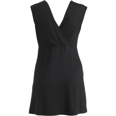 Icebreaker Women Merino 200 Granary Sleeveless V Neck Dress - Black - Naiset - S - Partioaitta