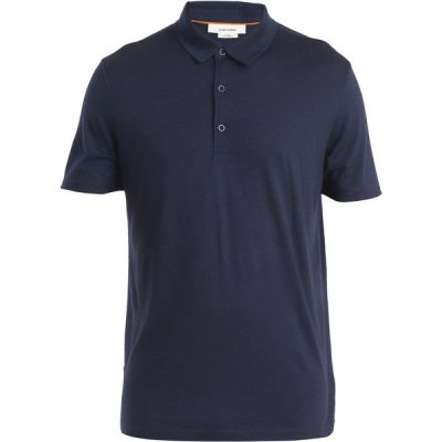 Icebreaker Men Merino 150 Tech Lite Iii Ss Polo - Midnight Navy - Miehet - L - Partioaitta