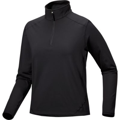 Arc'teryx Kyanite Lightweight Zip Neck W - Black - Naiset - M - Partioaitta
