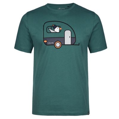 FRILUFTS Lakhiri Printed T-shirt - Jasper Seagull Camper - Miehet - XL - Partioaitta