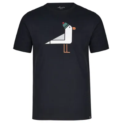 FRILUFTS Lakhiri Printed T-shirt - Caviar Seagull Classic - Miehet - S - Partioaitta, kuva 1 / 1