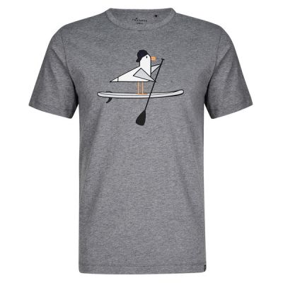 FRILUFTS Lakhiri Printed T-shirt - Smoked Pearl Seagull Sup - Miehet - M - Partioaitta | Alk. 39,95 €