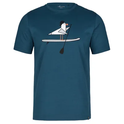 FRILUFTS Lakhiri Printed T-shirt - Majolica Blue Seagull Sup - Miehet - L - Partioaitta, kuva 1 / 1