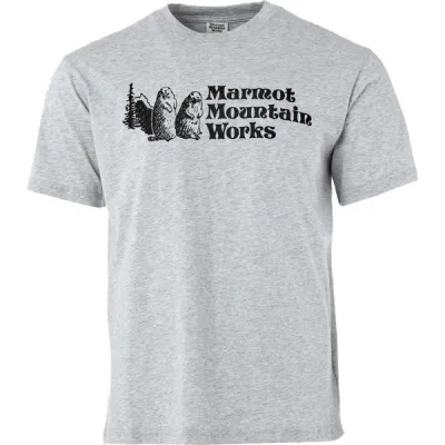 Marmot Mmw Tee Ss - Light Grey Heather - Miehet - M - Partioaitta, kuva 1 / 1