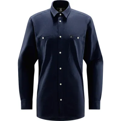 Haglöfs Curious Hemp Shirt Men - Tarn Blue - Miehet - L - Partioaitta, kuva 1 / 1
