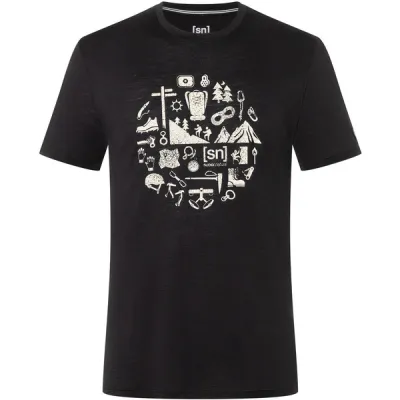 Supernatural M Well Equipped Tee - Jet Black/semolina - Miehet - L - Partioaitta, kuva 1 / 1