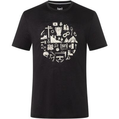 Supernatural M Well Equipped Tee - Jet Black/semolina - Miehet - M - Partioaitta