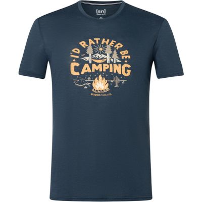 Supernatural M No Glamping Tee - Blueberry/various - Miehet - M - Partioaitta