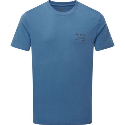 Artilect M Geo Tee - Blue Steel - Miehet - S - Partioaitta