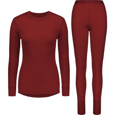 Svala Merino Basic 170 Set W - Karpalo - Naiset - XS - Partioaitta | Alk. 159,95 €