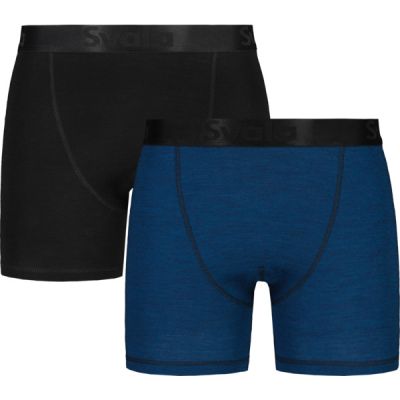 Svala Merino Extreme Bokserit 2-pack - Musta/sininen - Miehet - M - Partioaitta
