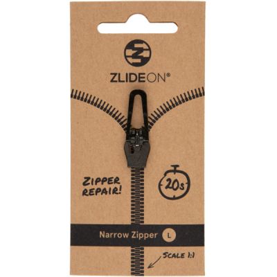 Zlideon Narrow Zipper L - Black - OneSize - Partioaitta