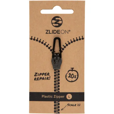 Zlideon Plastic Zipper L - Black - OneSize - Partioaitta, kuva 1 / 1