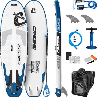 Cressi-Sub Travelight 9' 2 - White/blue - OneSize - Partioaitta