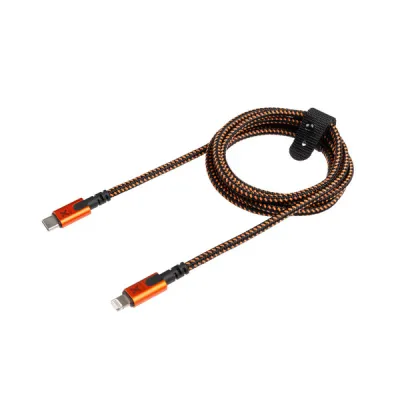 Xtorm Xtreme Usb-c To Lightning Cable (1,5m) - Black/orange - OneSize - Partioaitta