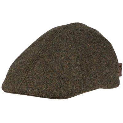 Salon Lakkitehdas Macon 56 Gen Merino Flat Cap - Dk Green - Unisex - 60 - Partioaitta | Alk. 69,95 €