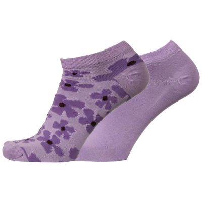 Sukkamestarit Merinovillasukat Sneaker 2-pack - Kukka Lavender - Unisex - 35-38 - Partioaitta