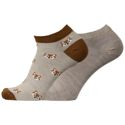 Sukkamestarit Merinovillasukat Sneaker 2-pack - Kettu Sand - Unisex - 43-46 - Partioaitta, kuva 1 / 1