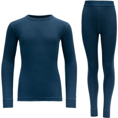 Devold Outdoor Wool Set Kid - Flood - Lapset - 8 - Partioaitta