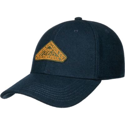 Stetson Baseball Cap Vintage Logo Patch Wool - Navy Denim - Unisex - OneSize - Partioaitta
