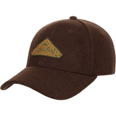 Stetson Baseball Cap Vintage Logo Patch Wool - Brown - Unisex - OneSize - Partioaitta