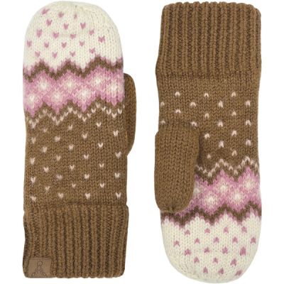 Hofler Iisa Fairisle Mitten - Caramel - Unisex - 7 - Partioaitta