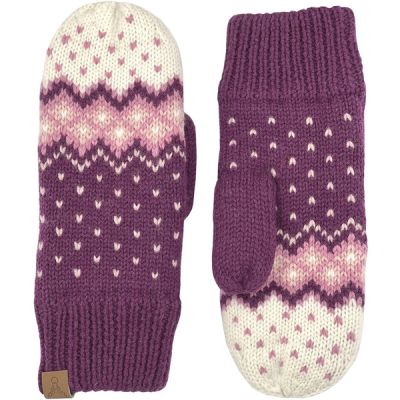 Hofler Iisa Fairisle Mitten - Magenta Purple - Unisex - 8 - Partioaitta