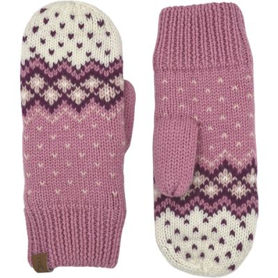 Hofler Iisa Fairisle Mitten - Candy Pink - Unisex - 9 - Partioaitta