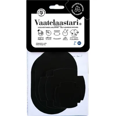 FabPatch Vaatelaastari Musta - Nocolor - OneSize - Partioaitta