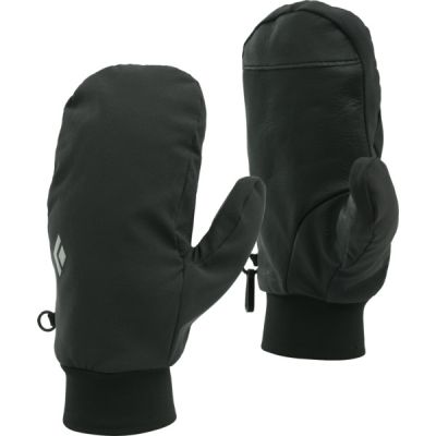 Black Diamond Midweight Softshell Mitts - Smoke - Unisex - S - Partioaitta
