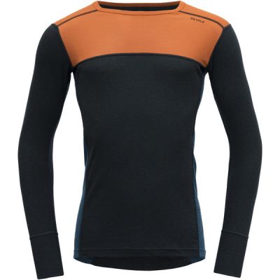 Devold Lauparen Merino 190 Shirt Man - Flame/ink/flood - Miehet - M - Partioaitta