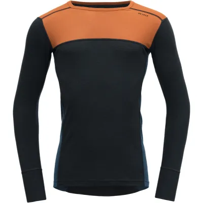 Devold Lauparen Merino 190 Shirt Man - Flame/ink/flood - Miehet - M - Partioaitta, kuva 1 / 1