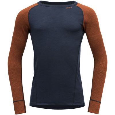 Devold Duo Active Merino 205 Shirt Man - Flame/ink - Miehet - XL - Partioaitta