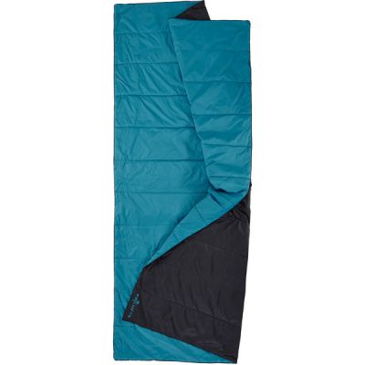 FRILUFTS Wool Blanket - Caviar/ Mosaic Blue - 220x140cm - Partioaitta | Alk. 139,95 €