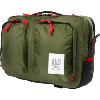 Topo Designs Global Briefcase - Olive - Unisex - OneSize - Partioaitta
