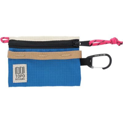 Topo Designs Accessory Bag Micro Mountain - Bone White/blue - Unisex - OneSize - Partioaitta