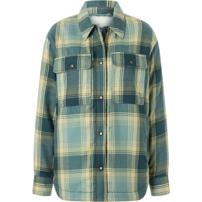 Marmot Wm' S Ridgefield Sherpa Flannel Jacket - Blue Agave - Naiset - L - Partioaitta