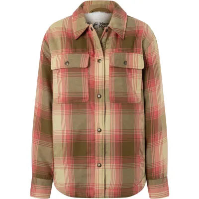 Marmot Wm' S Ridgefield Sherpa Flannel Jacket - Grapefruit - Naiset - M - Partioaitta, kuva 1 / 1