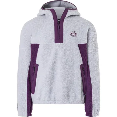 Marmot Super Aros Fleece Hoodie - Sleet/purple Fig - Miehet - L - Partioaitta, kuva 1 / 1