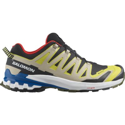 Salomon Xa Pro 3d V9 Gtx - Black/buttercup/lapis Blue - Miehet - UK 10 - Partioaitta