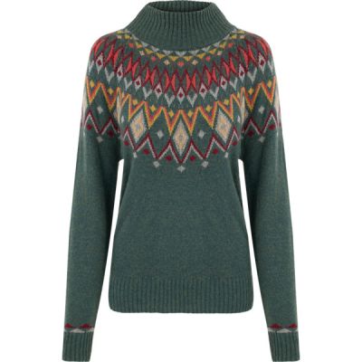 Sherpa Indu Eco Mock Neck - Forest - Naiset - M - Partioaitta