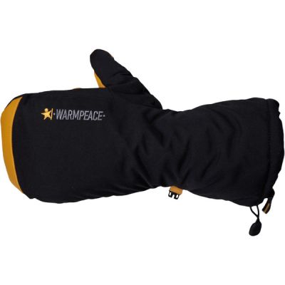 Warmpeace Teddy Mittens - Black/brown - Unisex - L - Partioaitta
