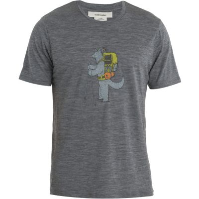 Icebreaker M Merino 150 Tech Lite Ii Ss Tee Tech Head - Gritstone Hthr - Miehet - M - Partioaitta