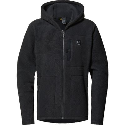 Haglöfs Malung Pile Hood Men - True Black - Miehet - L - Partioaitta