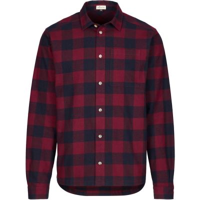 FRILUFTS Namsos L/s Shirt - Cabernet/dark Sapphire Checked - Miehet - XL - Partioaitta