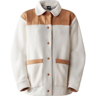 The North Face W Cragmont Fleece Shacket - Gardeniawhite/almondbtr - Naiset - S - Partioaitta