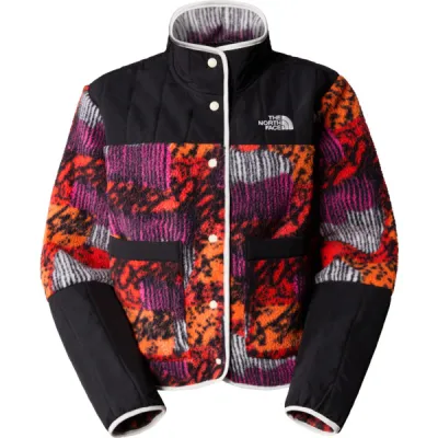 The North Face W Cragmont Fleece Jacket - Fiery Red Abstyspt/tnfb - Naiset - L - Partioaitta, kuva 1 / 1