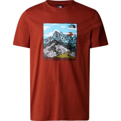 The North Face M S/s Graphic Tee - Brandy Brown - Miehet - S - Partioaitta
