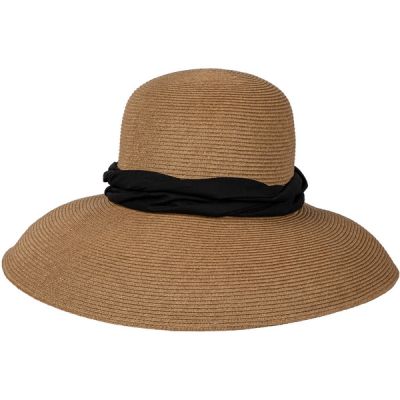 Salon Lakkitehdas Straw Hat Wide Brim - Brown - Naiset - 57 - Partioaitta